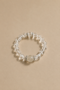 White Azeztulite Snowflake Crystal Bracelet