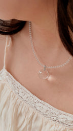 Clear Quartz Beaded Necklace