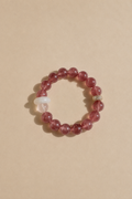 Strawberry Quartz Crystal Bracelet