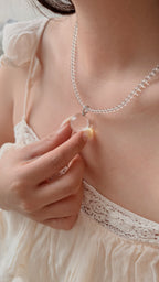 Clear Quartz Beaded Necklace