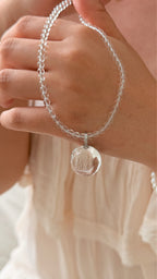 Clear Quartz Beaded Necklace