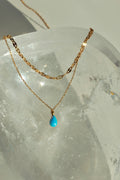 Ocean Glow Teardrop Necklace