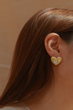 Diamond Heart Earrings