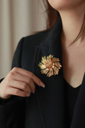 Spiral Flower Brooch