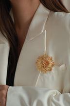 Spiral Flower Brooch