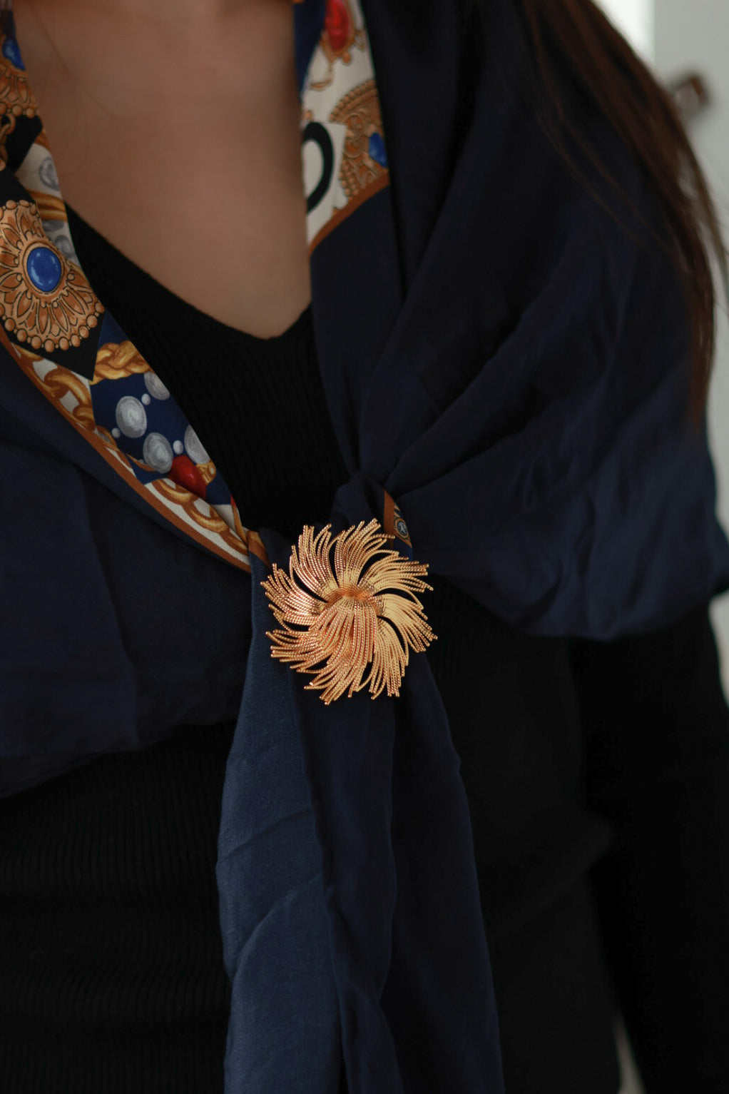 Spiral Flower Brooch