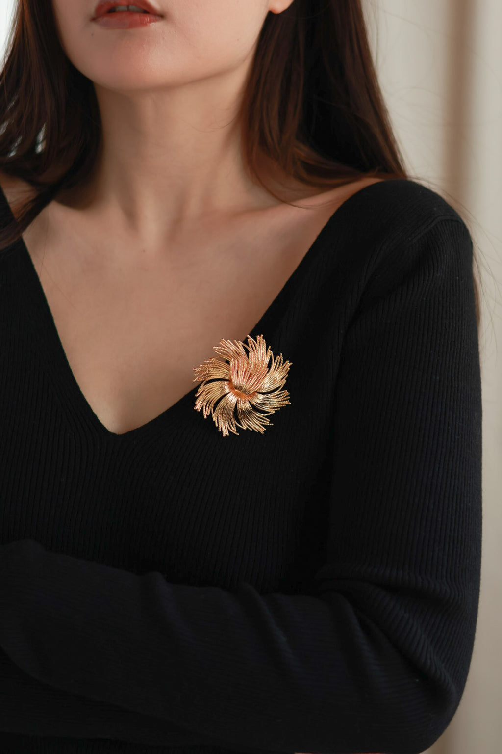 Spiral Flower Brooch