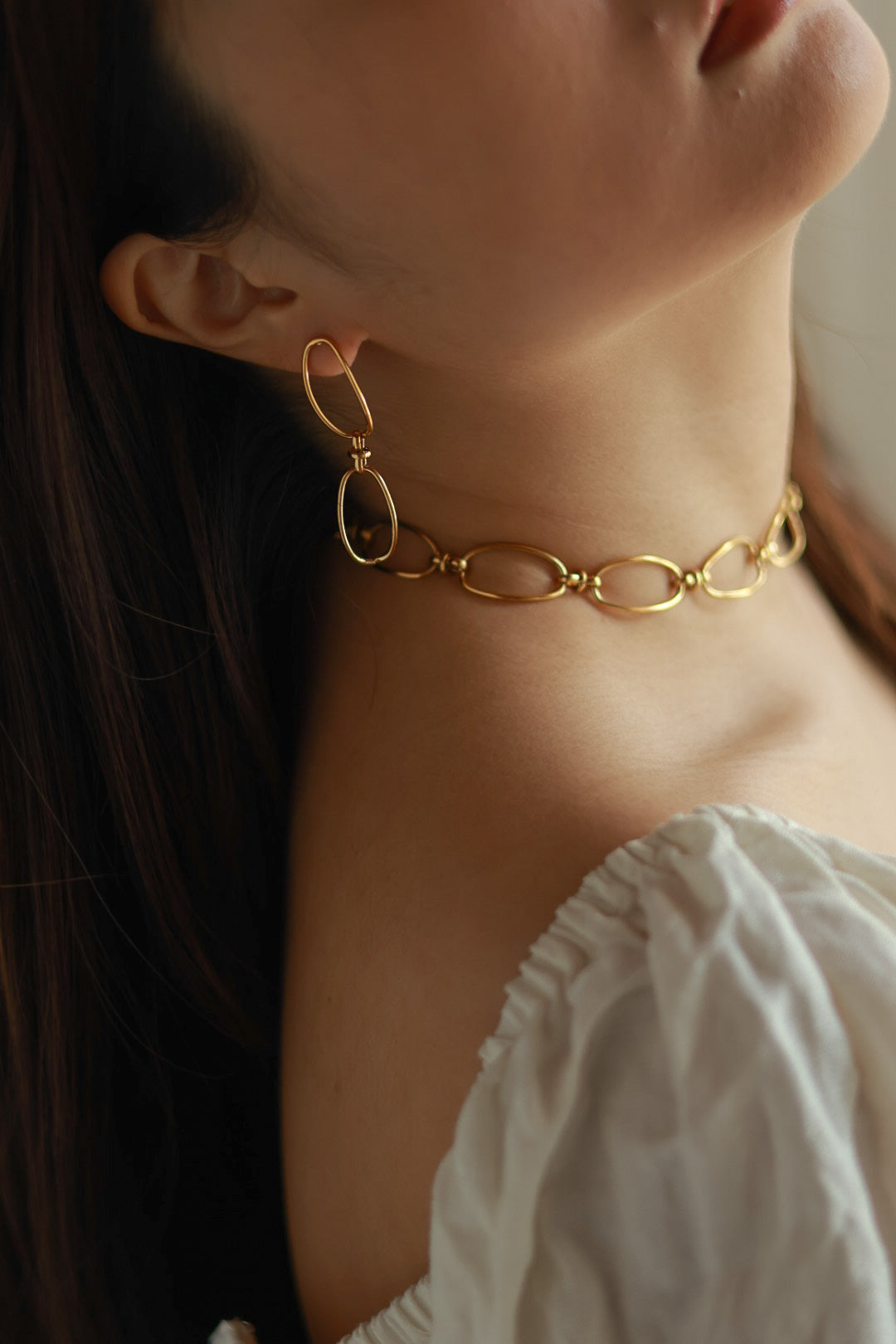 French Oval Choker Necklace