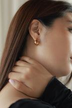 Dainty Creased Hoops