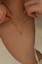 Ocean Glow Teardrop Necklace