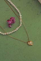 Lustre Heart Necklace Set