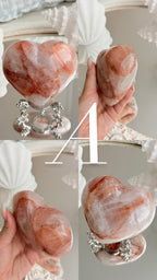 Fire Quartz Heart (with Stand)