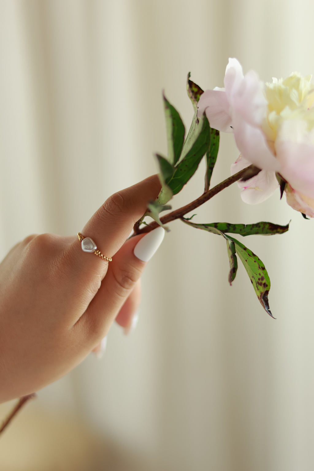 Baroque Pearl Gold Ring