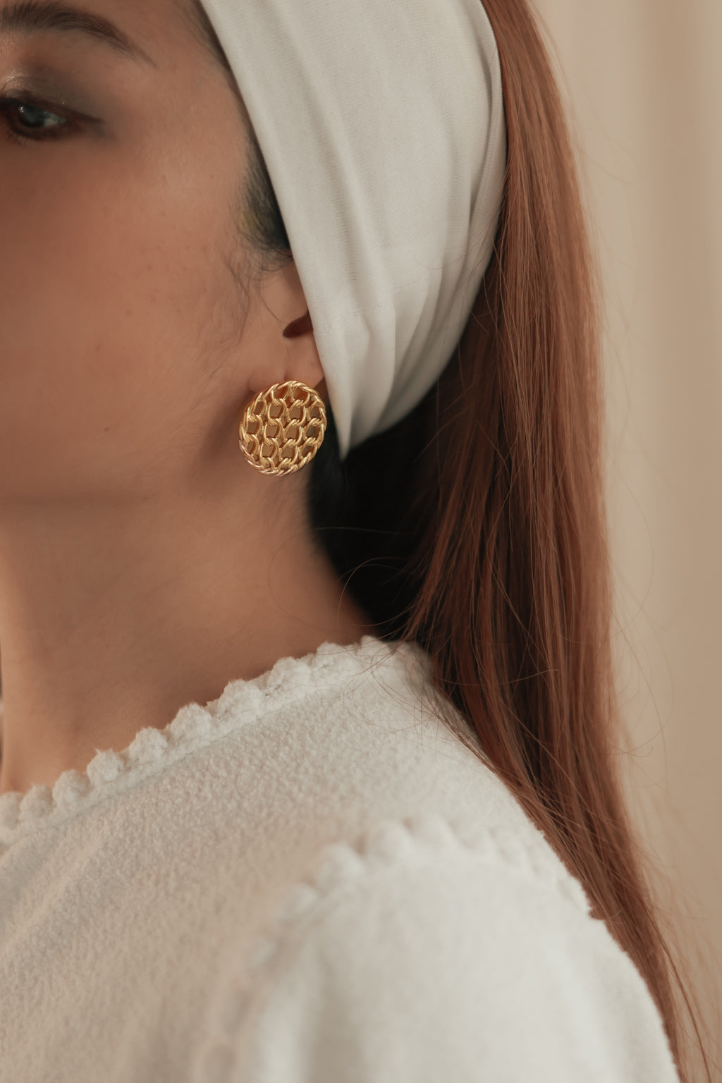 Vintage Chain Round Studs
