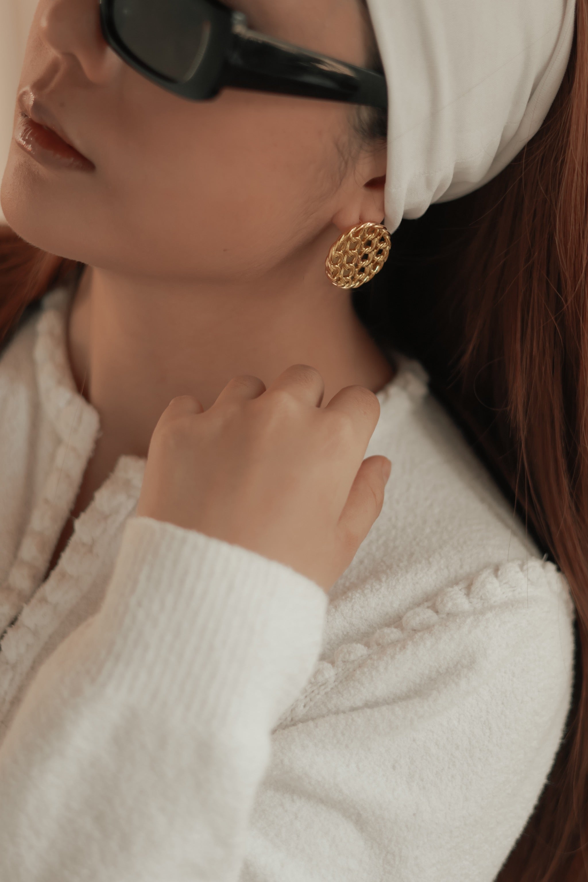 Vintage Chain Round Studs