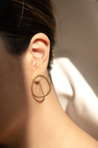 Irregular Circle Studs