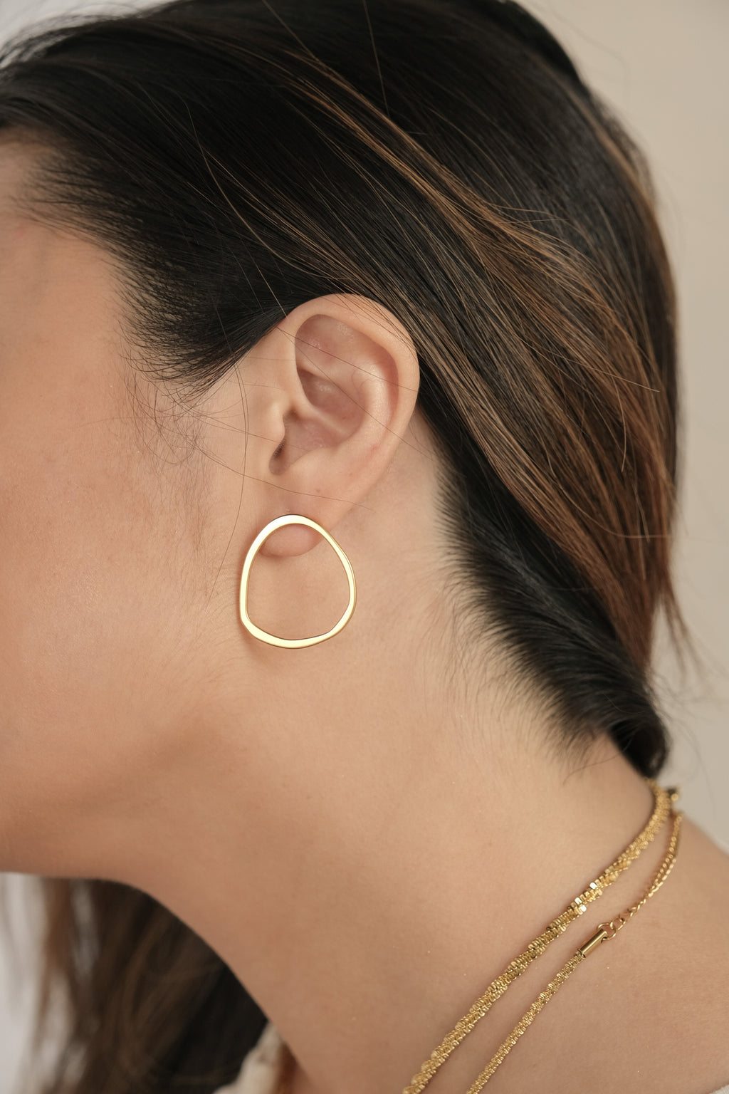 Irregular Circle Studs