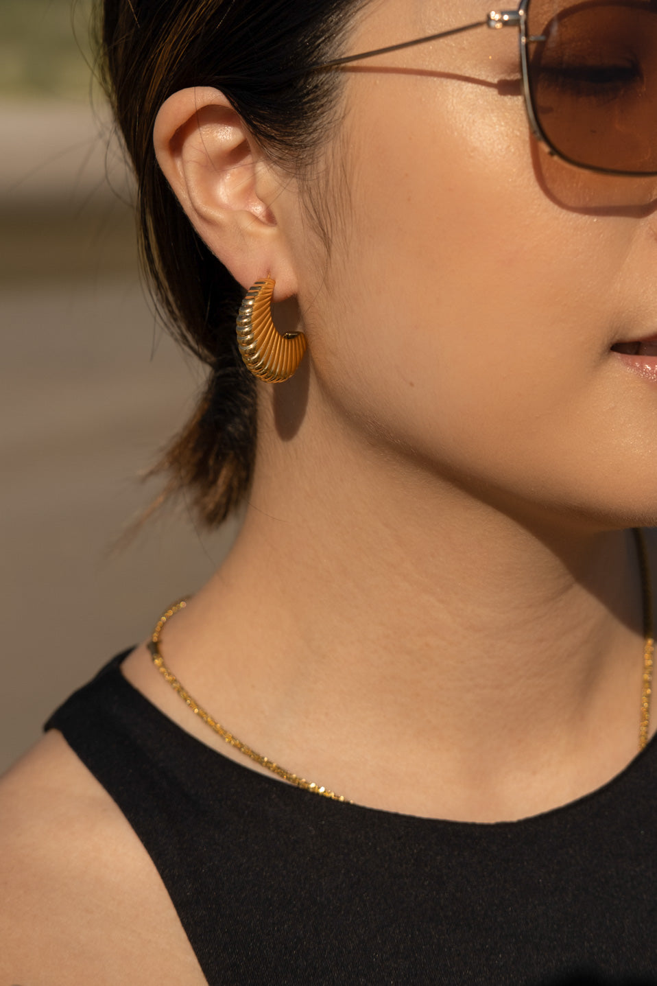 Bold Croissant Hoops