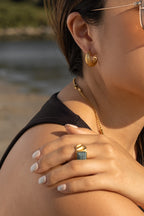 Textured Hoop Earrings