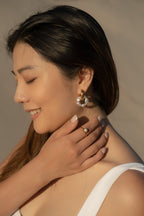Pearl Double Hoops