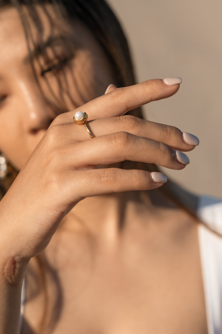 Bean Pearl Ring