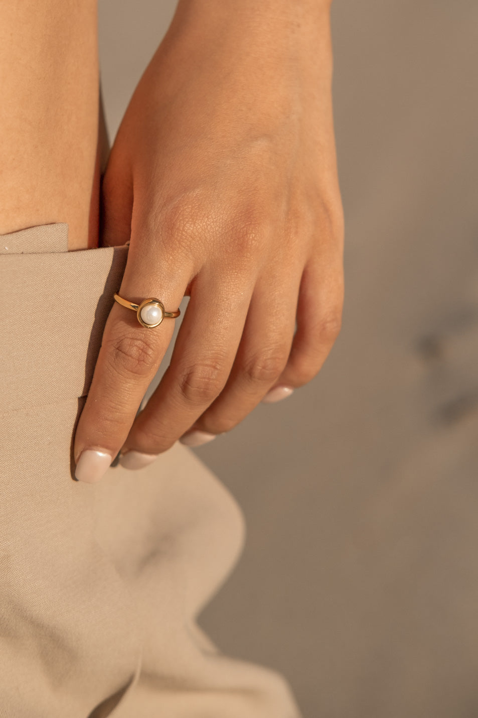 Bean Pearl Ring