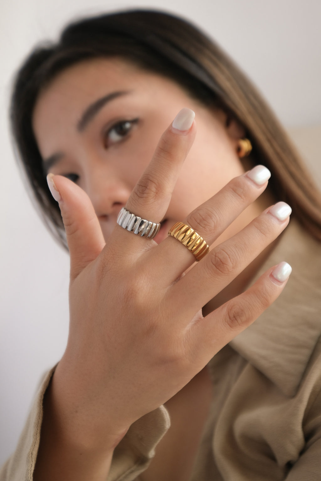 Ribbed Dome Ring