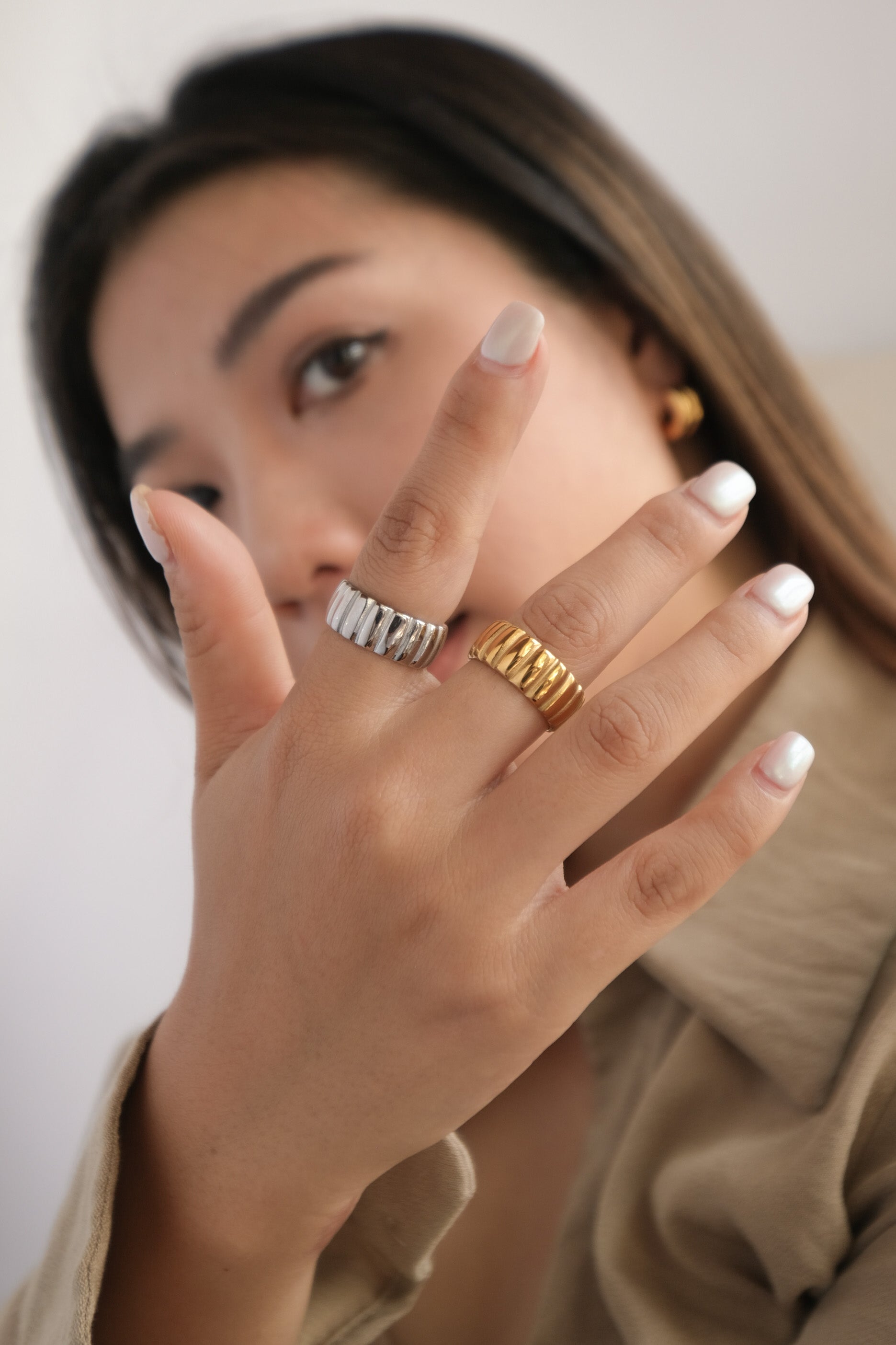 Ribbed Dome Ring