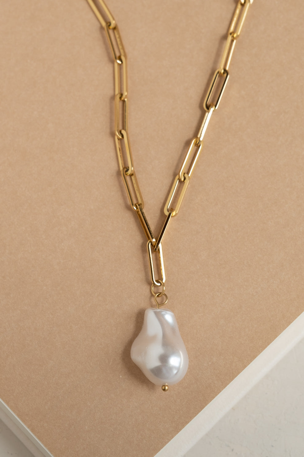 Jumbo Baroque Pearl Necklace