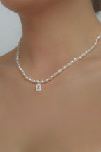 Diamond Pearl Necklace