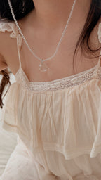 Clear Quartz Beaded Necklace