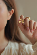 Flower Pearl Studs