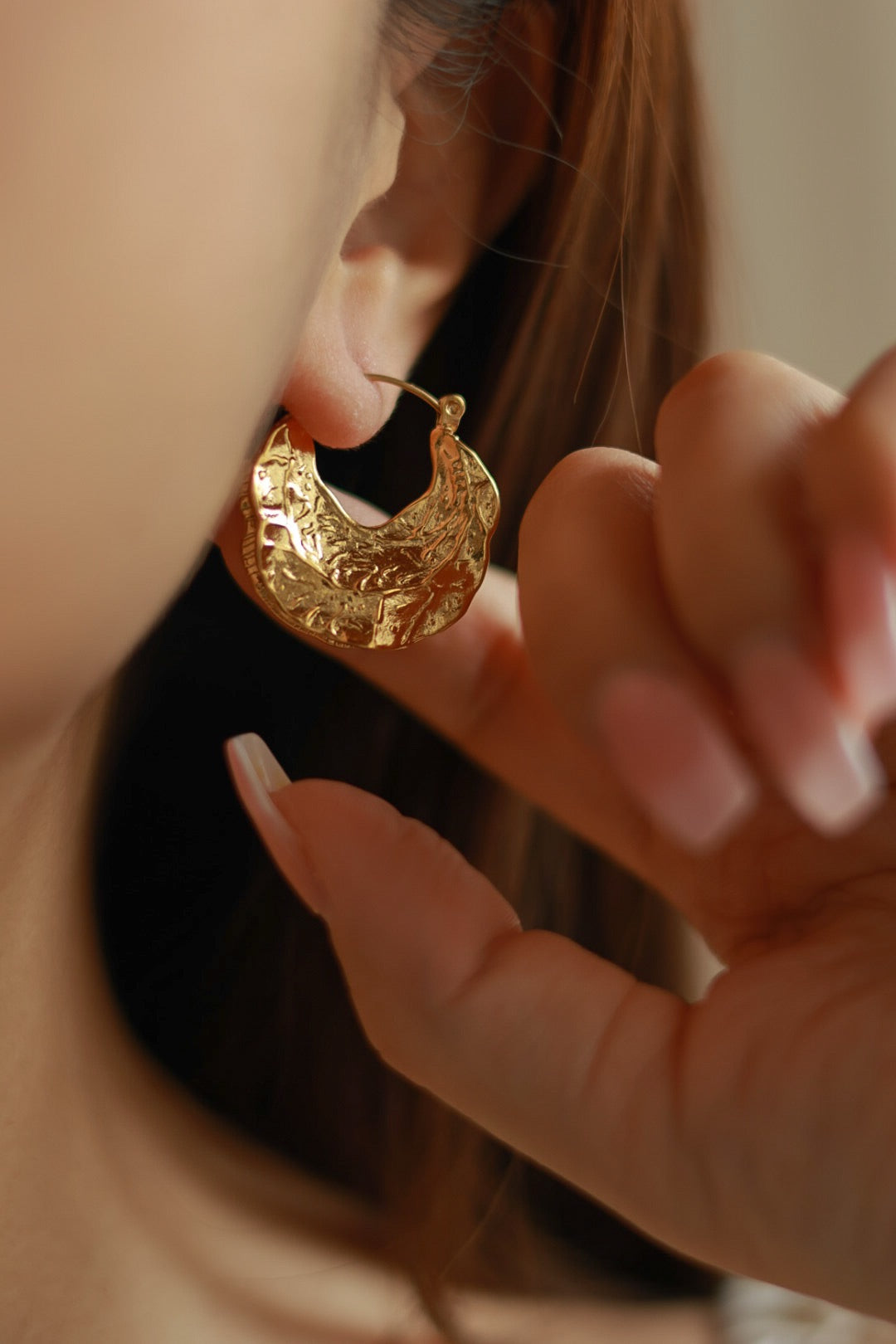 French Hammered Hoops