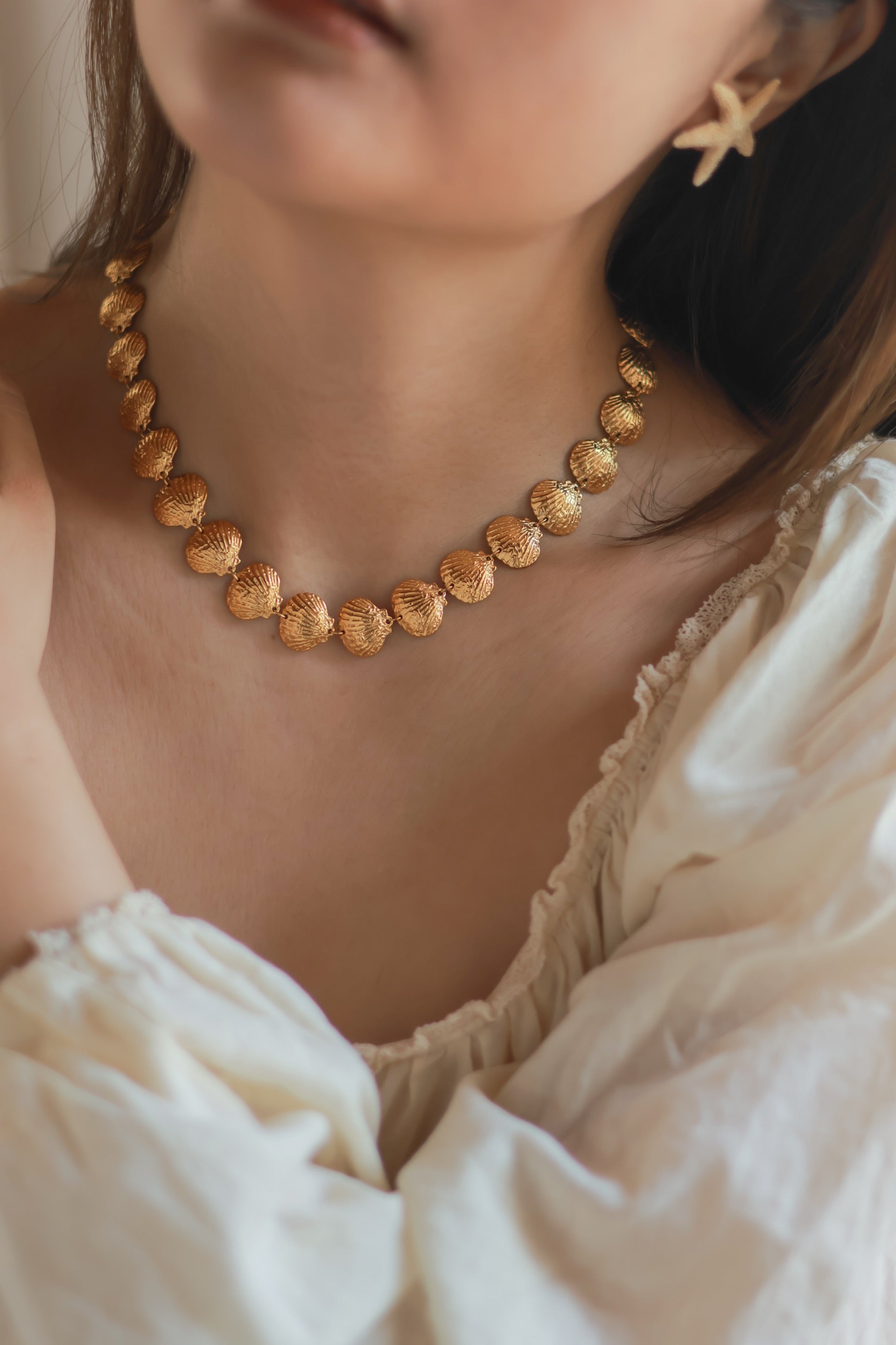 Antique Full Seashell Necklace