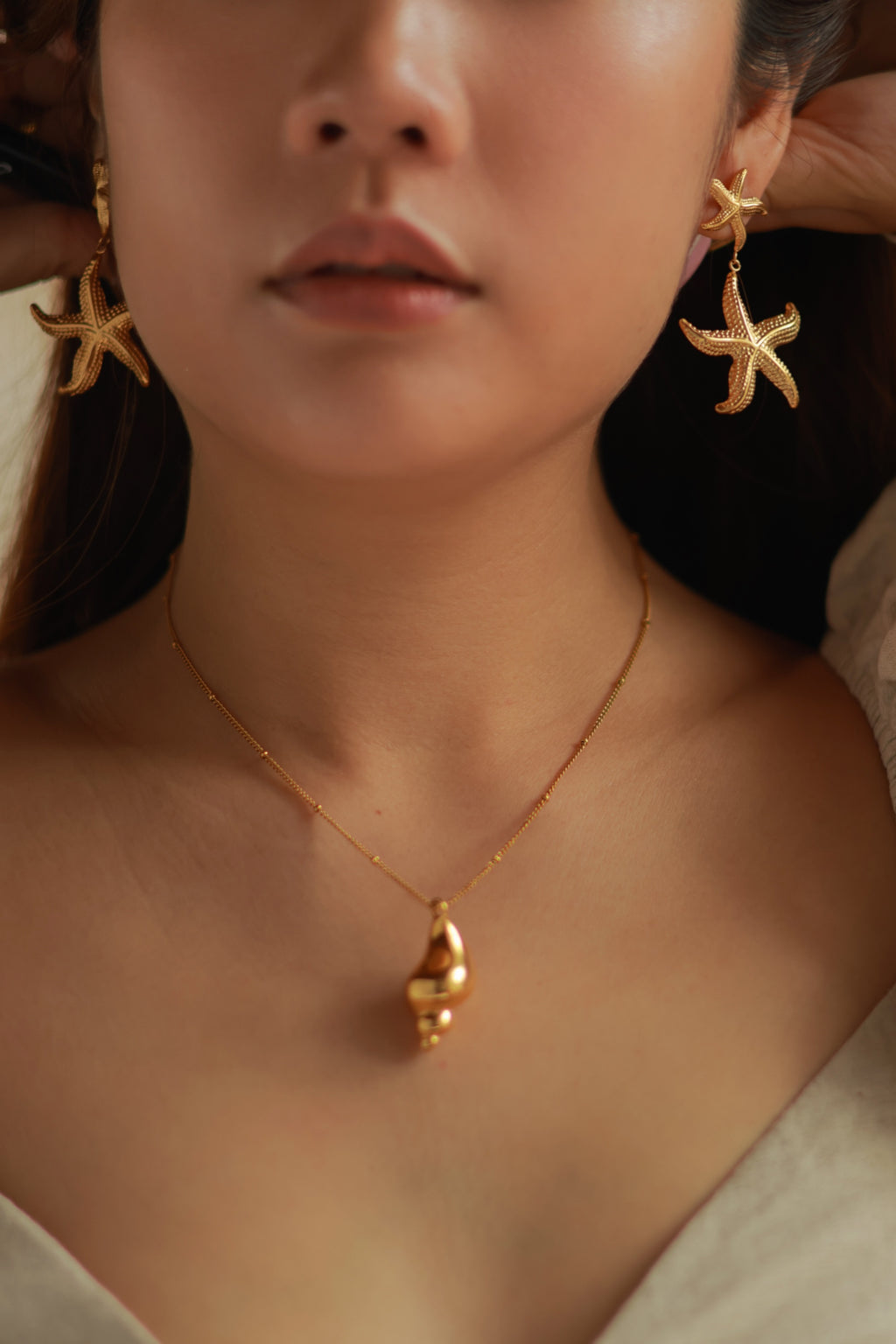 Starfish Drop Earrings