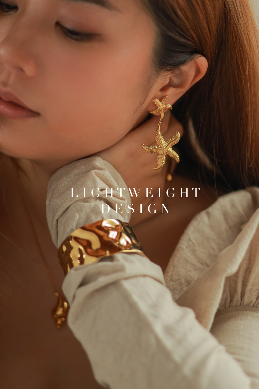 Starfish Drop Earrings