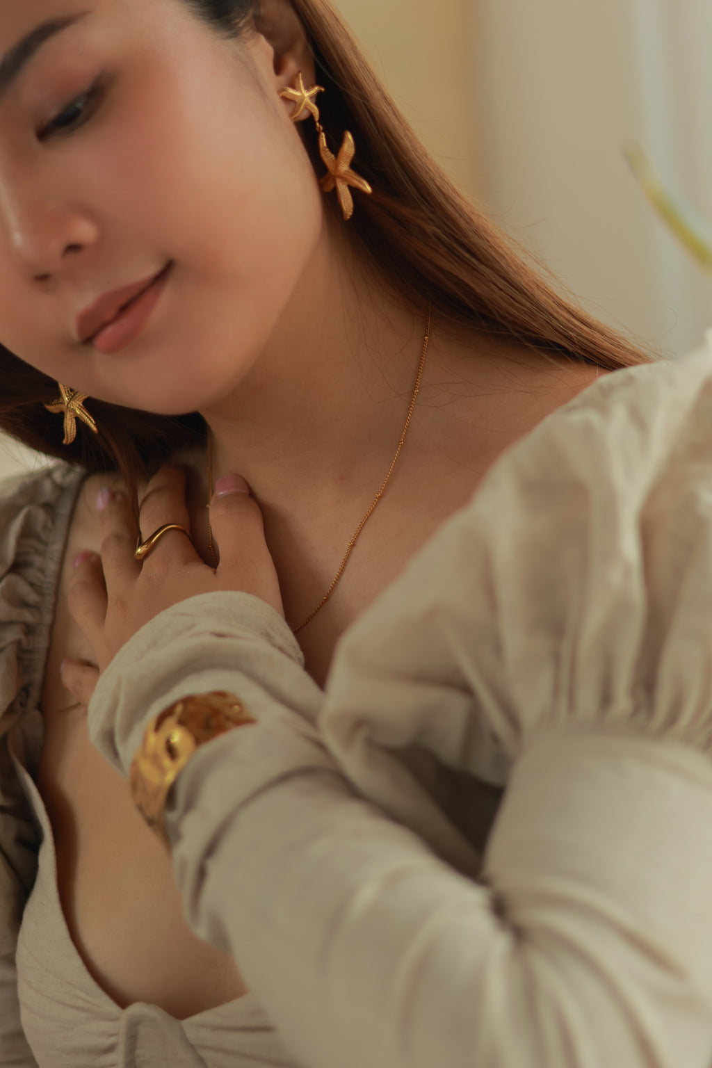 Starfish Drop Earrings