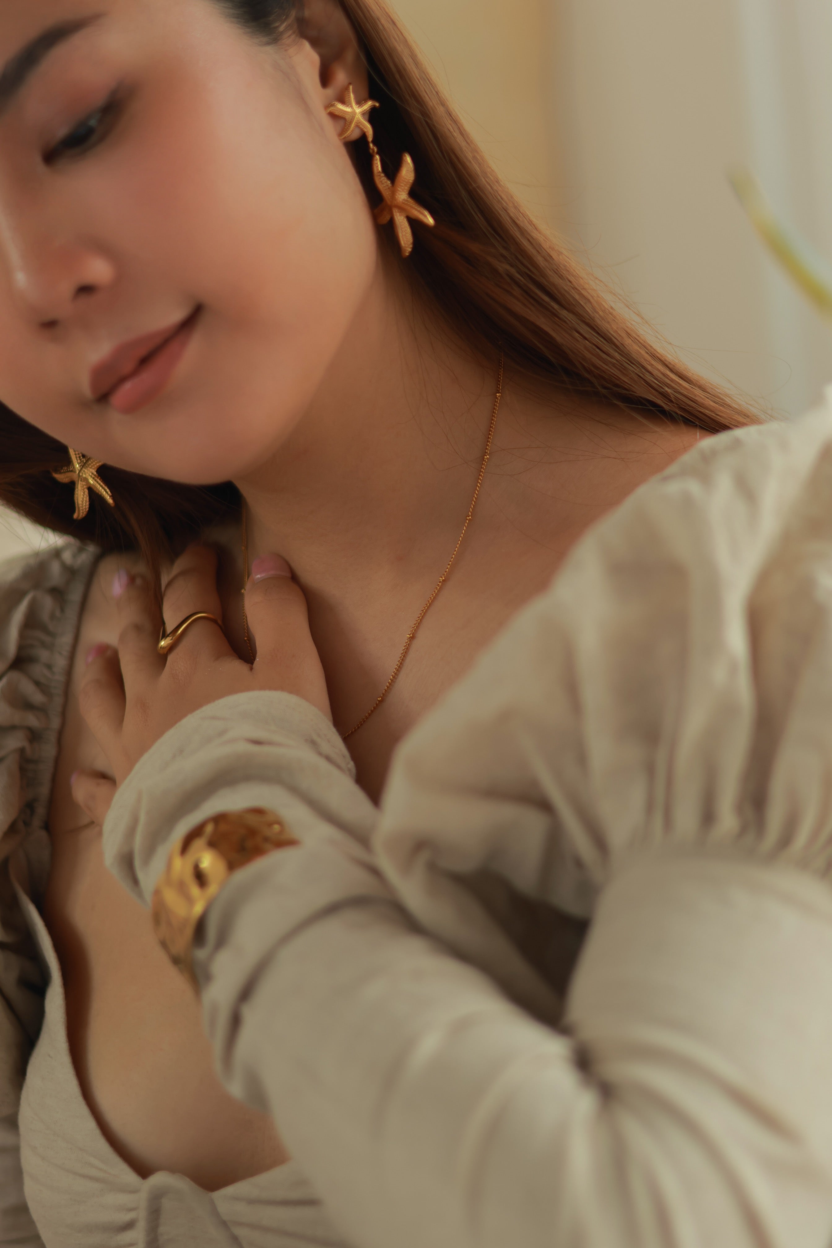 Starfish Drop Earrings