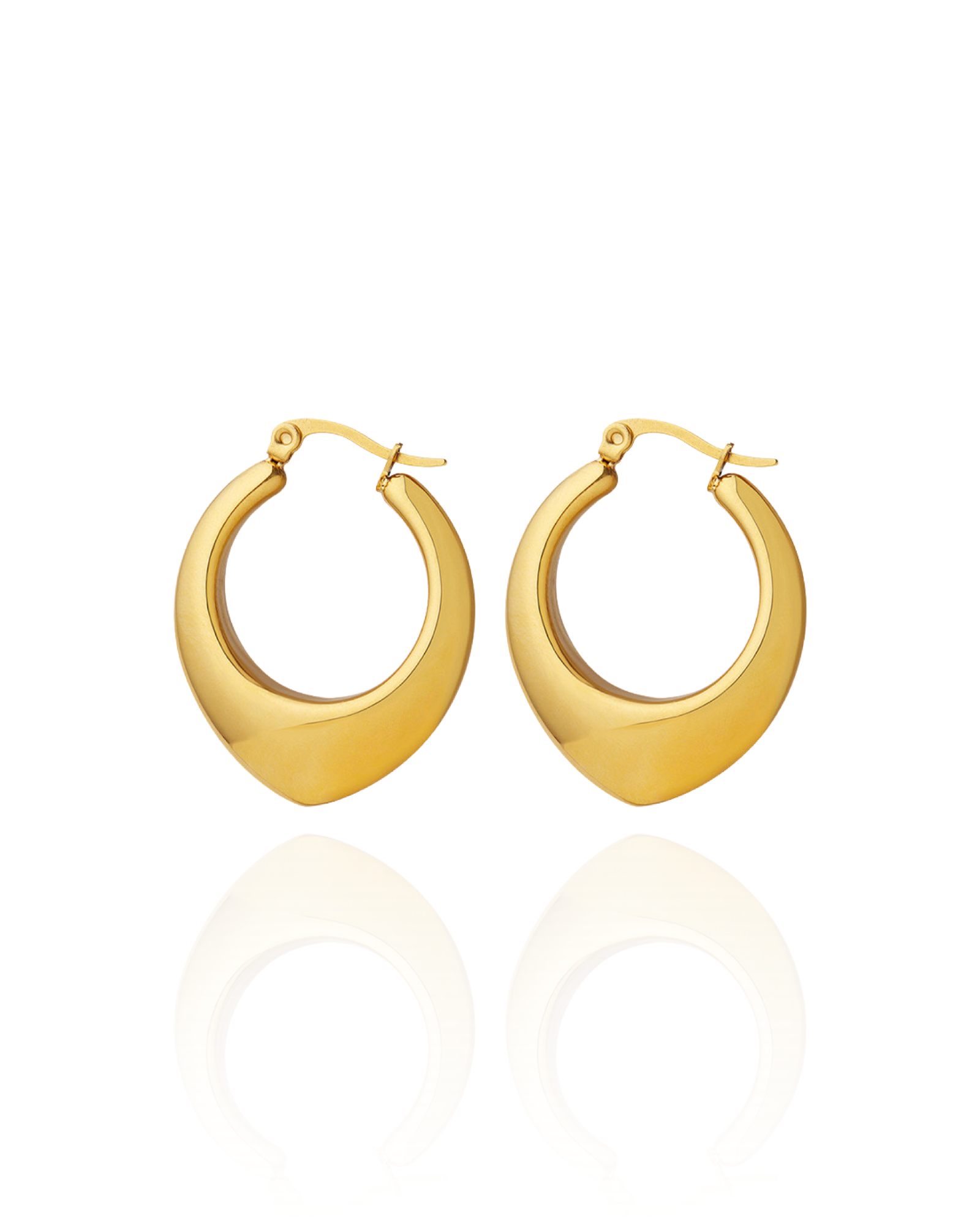 Spade Hoop Earrings