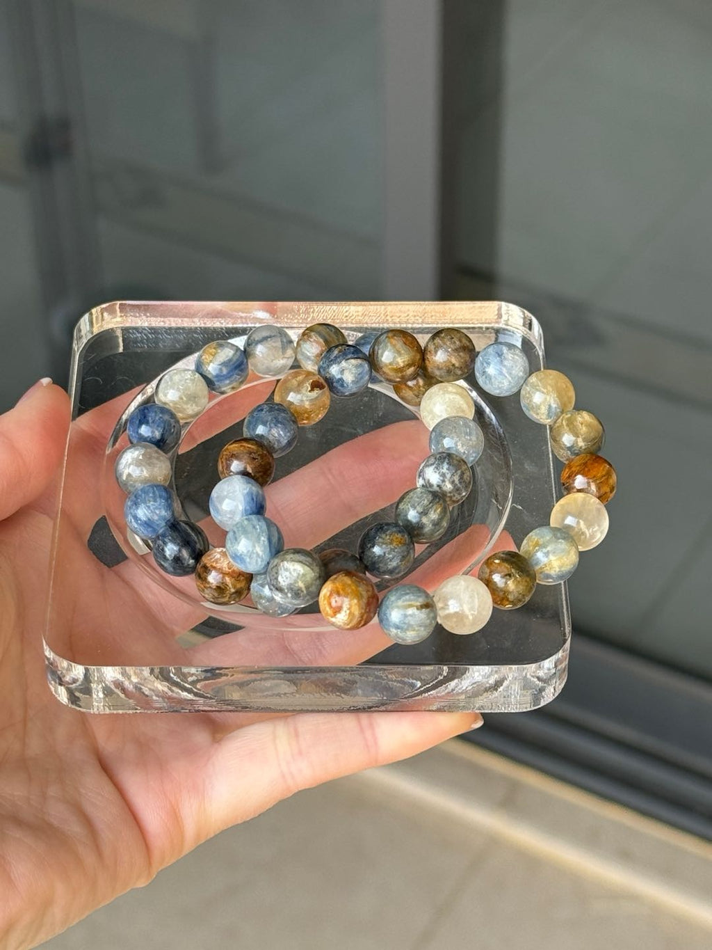 Kyanite Bracelet Inspired By Van Gogh Starry Night