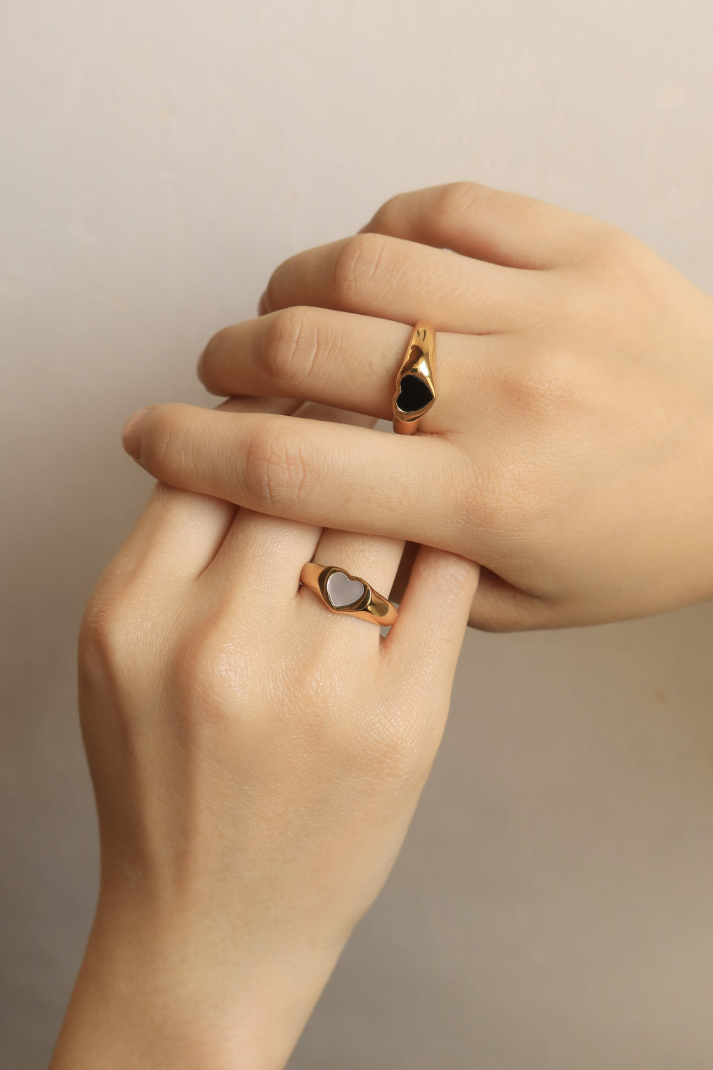 Enamel Heart Ring