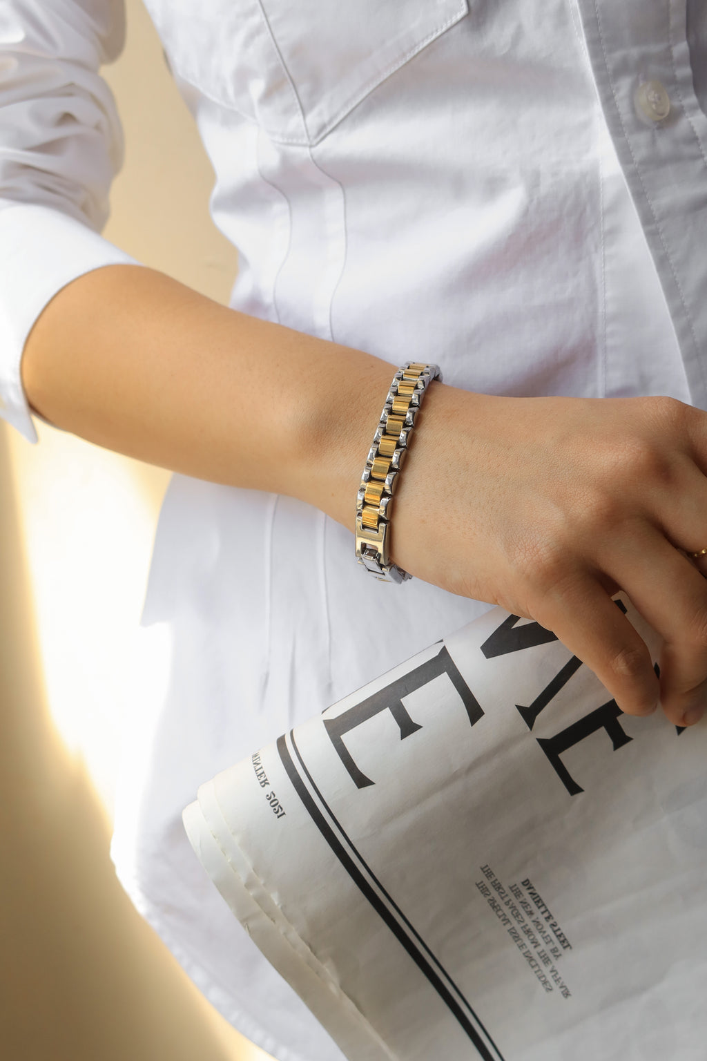 Lillian Two Tone Bracelet