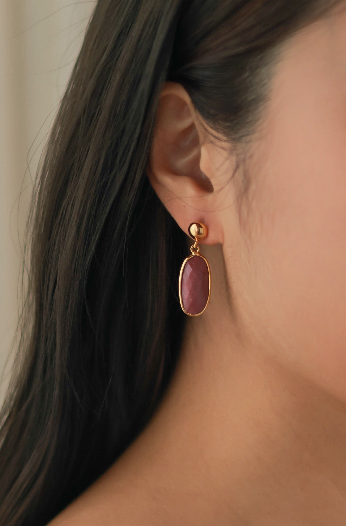 Strawberry Quartz Earrings