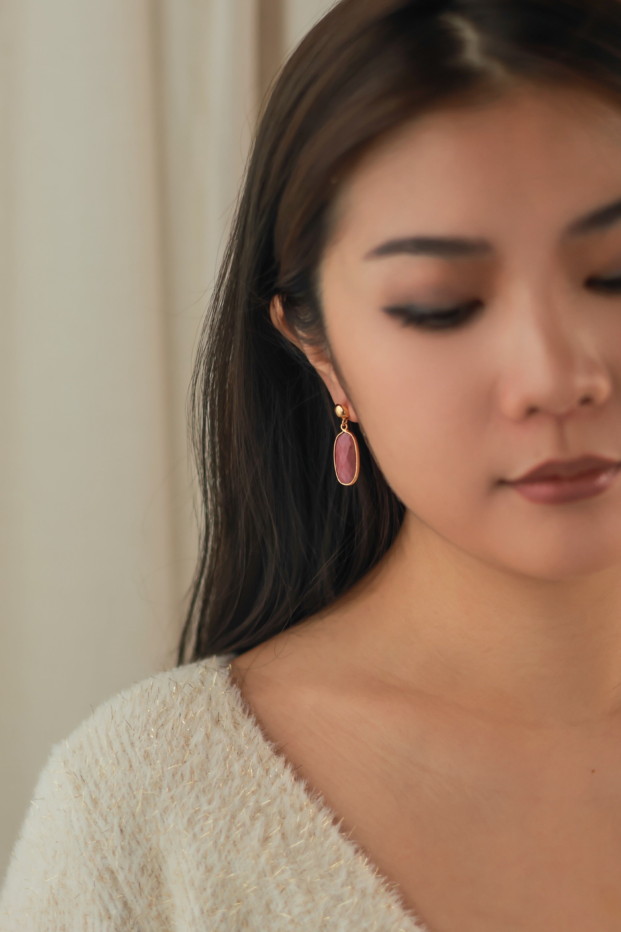 Strawberry Quartz Earrings