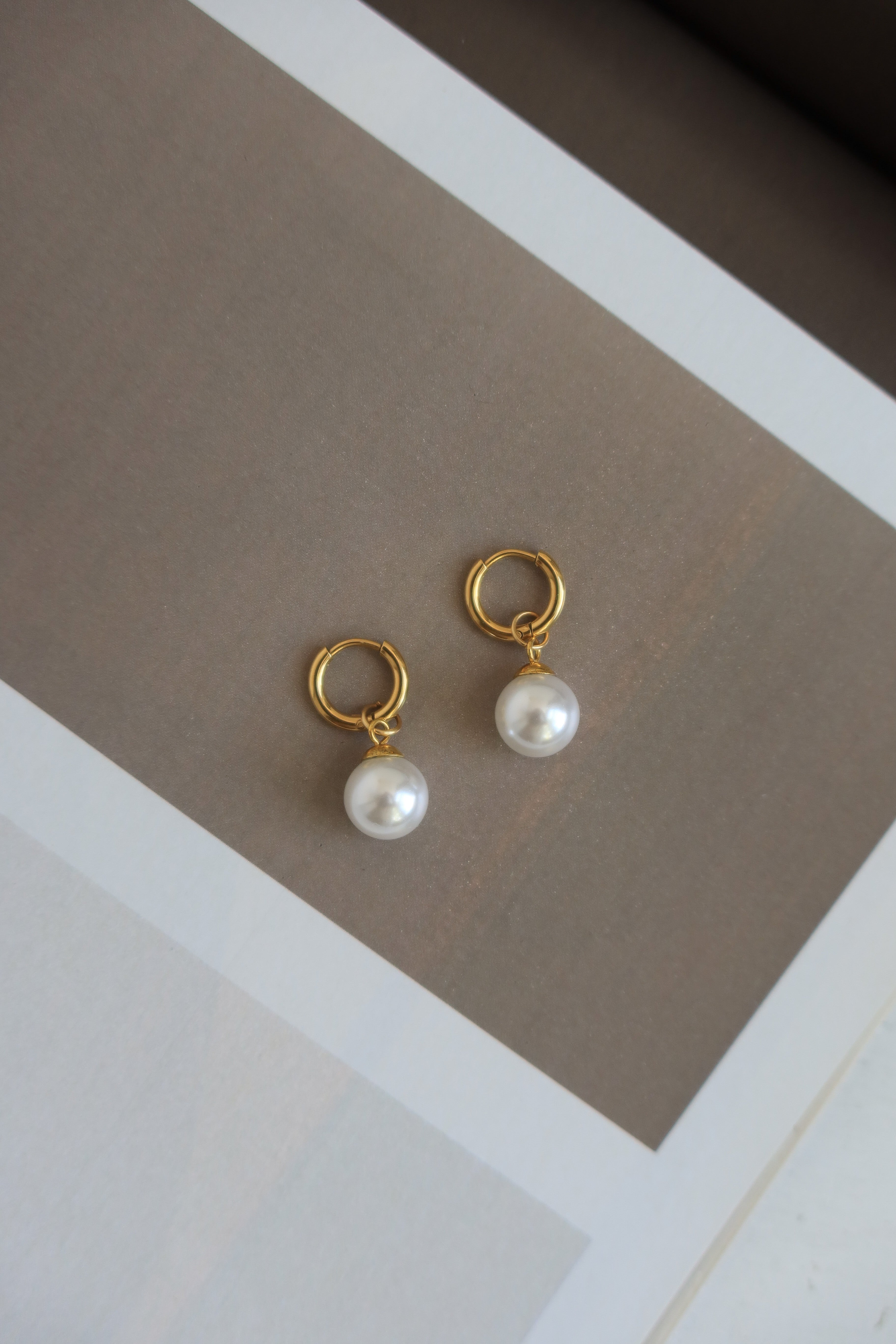 Dainty Pearl Drop Earrings