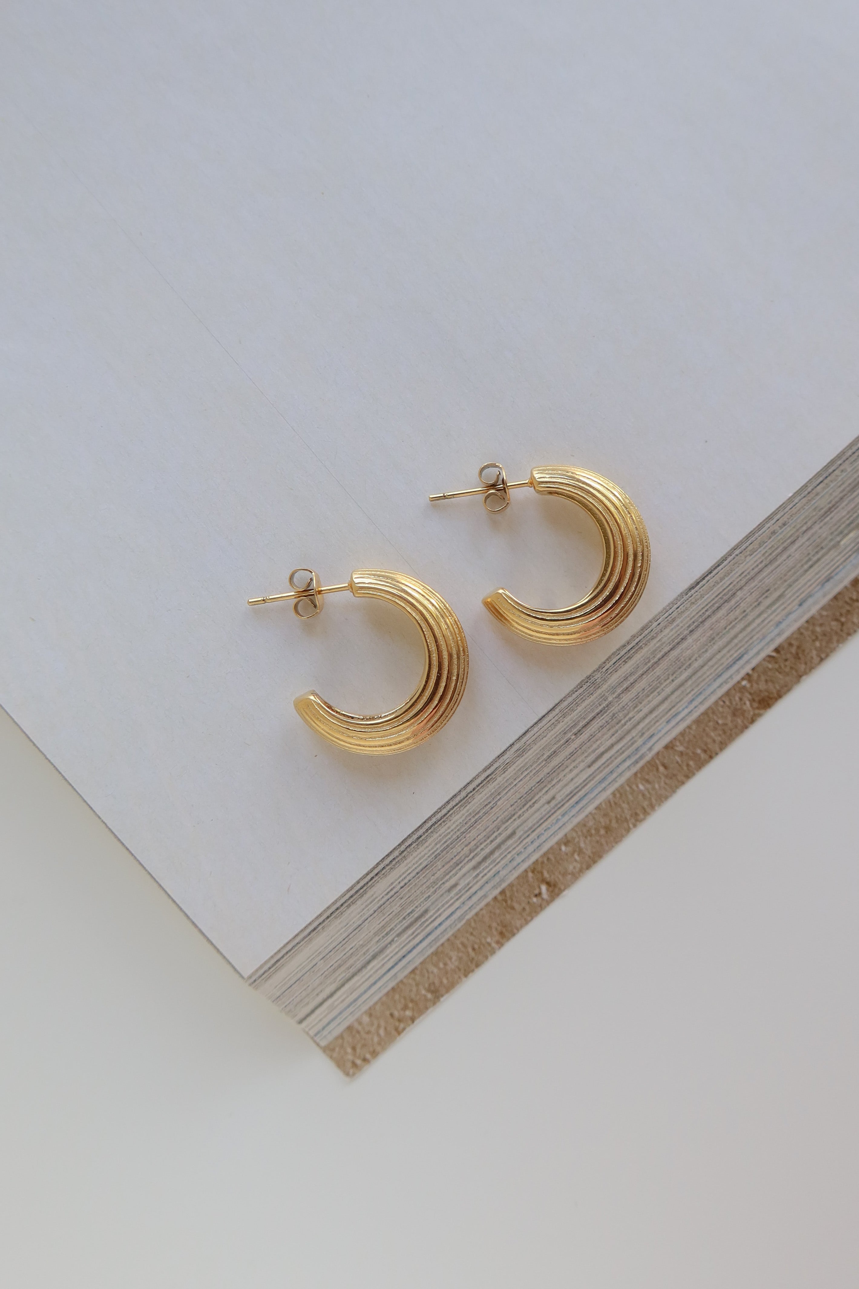 Textured Hoop Earrings
