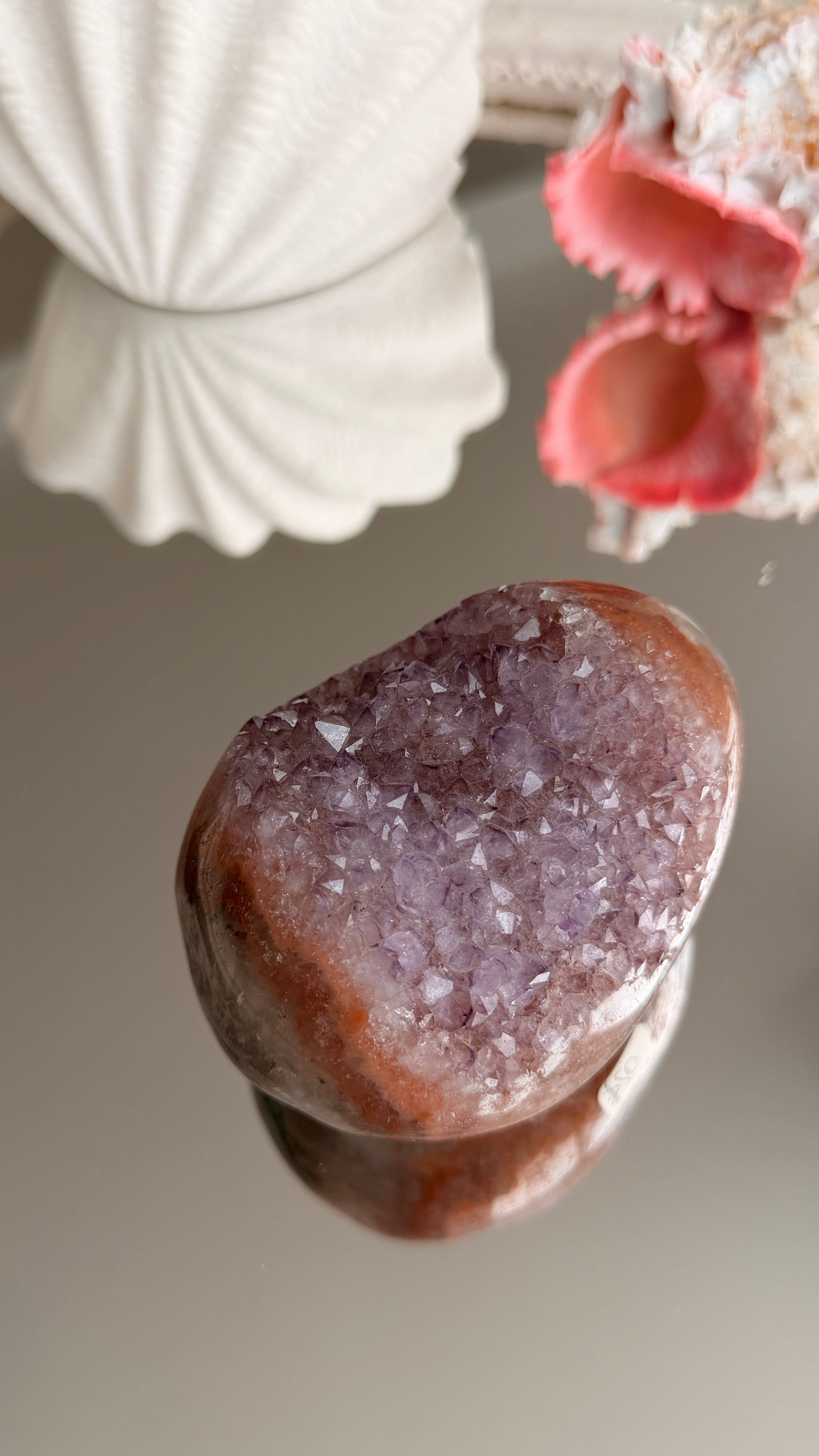 Brazilian Amethyst Druzy Egg #B