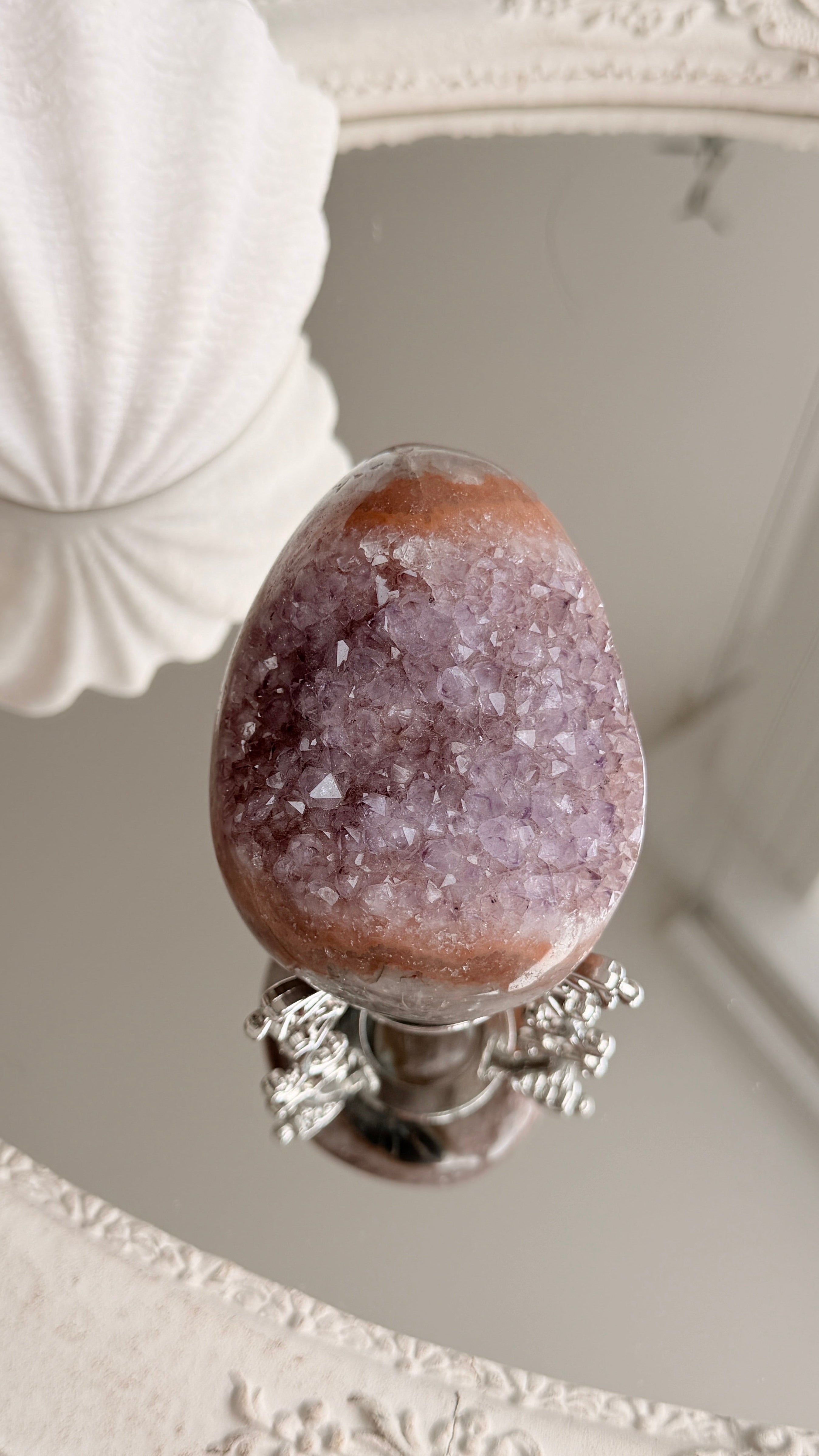 Brazilian Amethyst Druzy Egg #B
