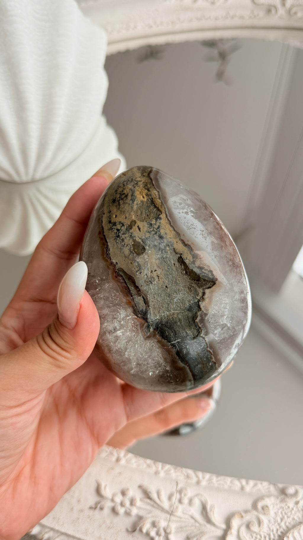 Brazilian Amethyst Druzy Egg #B