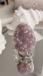 Brazilian Amethyst Druzy Egg #D